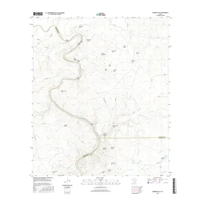 2016 Map of Gorman Falls, 2016 Print