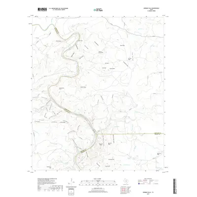 2019 Map of Gorman Falls, 2019 Print