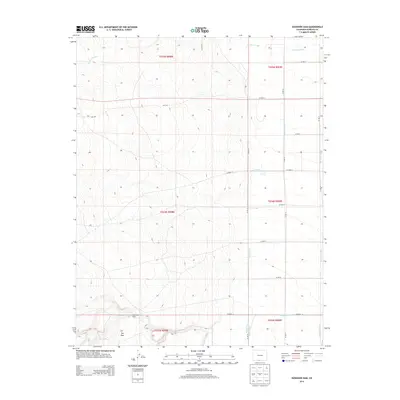 2013 Map of Goshawk Dam, 2013 Print