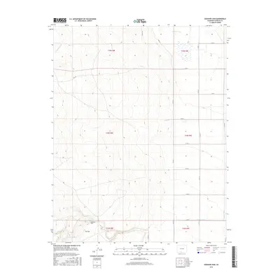 2016 Map of Goshawk Dam, 2016 Print