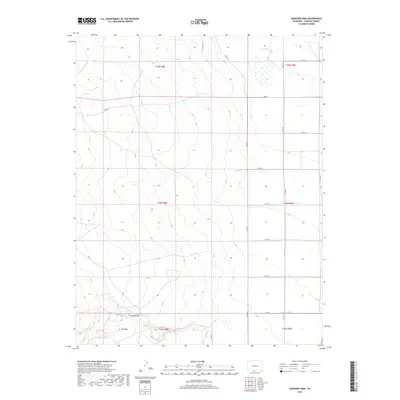2019 Map of Goshawk Dam, 2019 Print