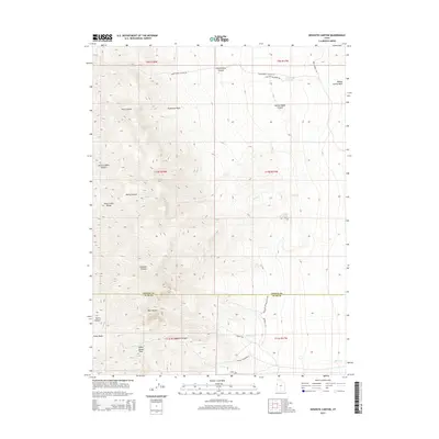 2014 Map of Goshute Canyon, 2014 Print