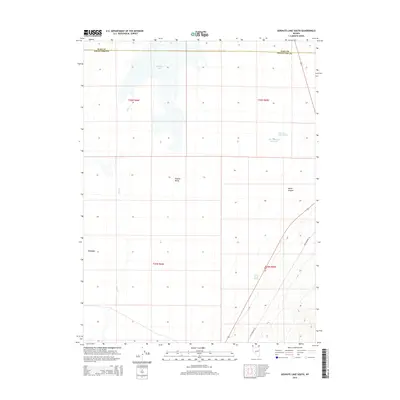 2014 Map of Goshute Lake South, 2014 Print