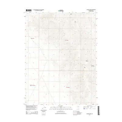 2014 Map of Goshute Peak, 2014 Print