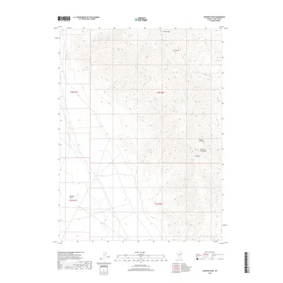 2018 Map of Goshute Peak, 2018 Print