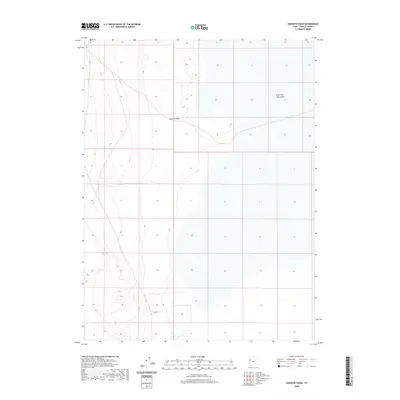 2020 Map of Goshute Wash, 2020 Print