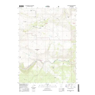 2017 Map of Goslin Mountain, 2017 Print