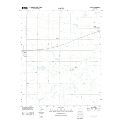 2013 Map of Gotebo East, 2013 Print