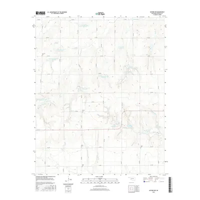 2016 Map of Gotebo NW, 2016 Print