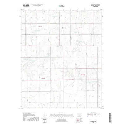 2018 Map of Gotebo NW, 2018 Print