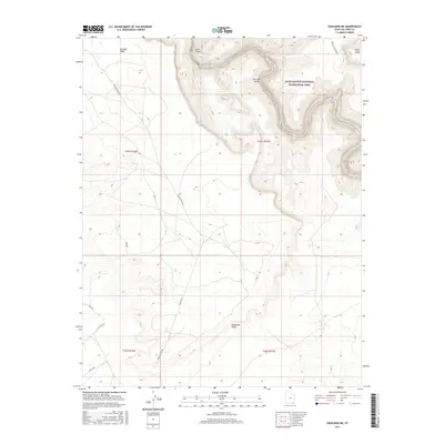 2017 Map of Goulding NE, 2017 Print