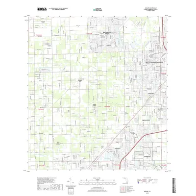 2018 Map of Goulds, 2018 Print
