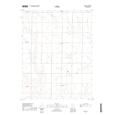 2018 Map of Gove SW, 2018 Print