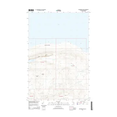 2014 Map of Government Peak, 2014 Print