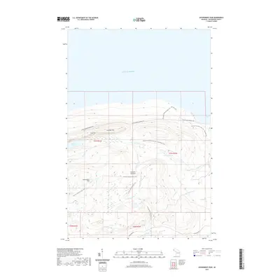 2019 Map of Government Peak, 2019 Print