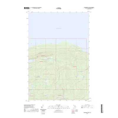 2023 Map of Government Peak, 2023 Print