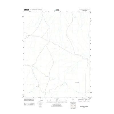 2012 Map of Government Peak, 2012 Print