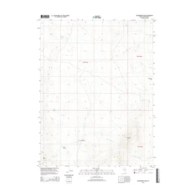 2014 Map of Government Peak, 2014 Print