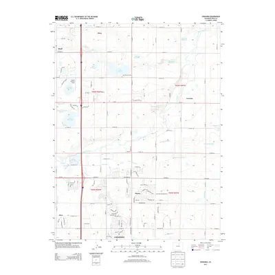 2013 Map of Gowanda, 2013 Print