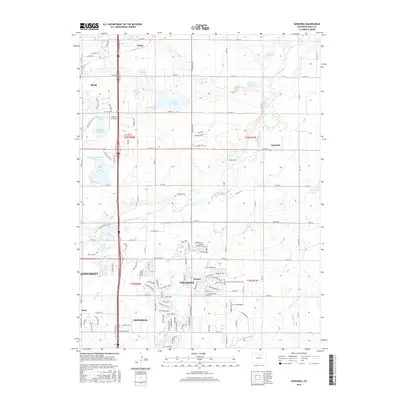 2016 Map of Gowanda, 2016 Print
