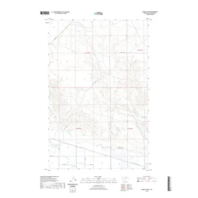 2020 Map of Grable Coulee, 2020 Print