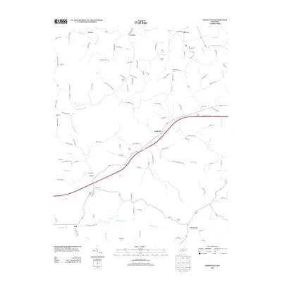 2013 Map of Gradyville, 2013 Print