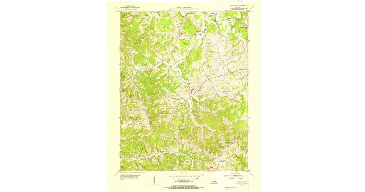 Old Maps of Portland, KY for Hiking &amp; Exploration | Pastmaps