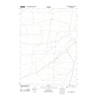 2012 Map of Graham Reservoir, 2012 Print