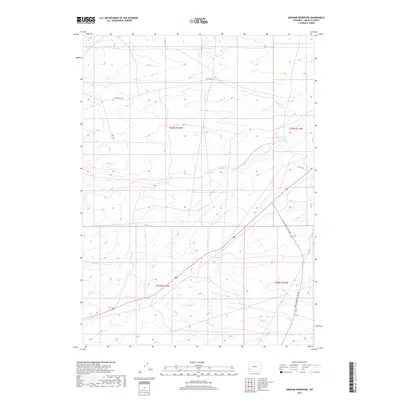 2017 Map of Graham Reservoir, 2017 Print