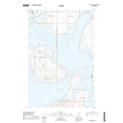 2017 Map of Grahams Island, 2017 Print