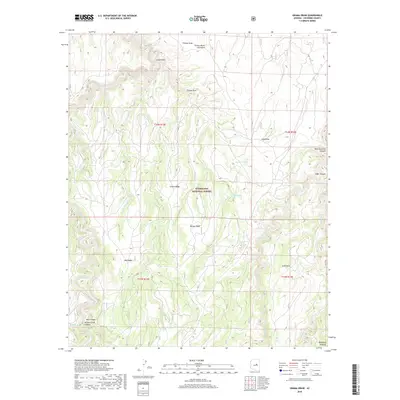 2018 Map of Grama Draw, 2018 Print