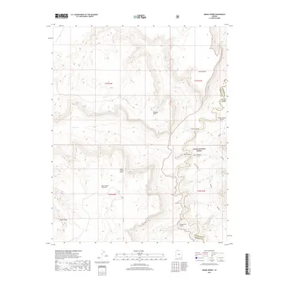 2018 Map of Grama Spring, 2018 Print