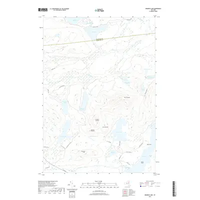 2019 Map of Grampus Lake, 2019 Print