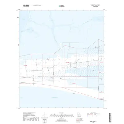 2018 Map of Grand Bayou, 2018 Print