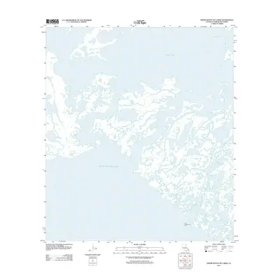 2012 Map of Grand Bayou du Large, 2012 Print