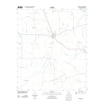 2012 Map of Grand Cane, 2012 Print