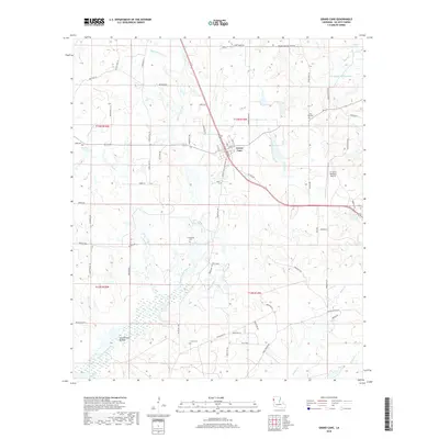 2018 Map of Grand Cane, 2018 Print