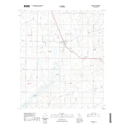 2020 Map of Grand Cane, 2020 Print