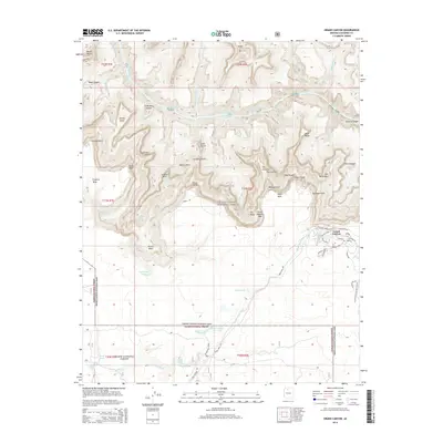 2014 Map of Grand Canyon, 2014 Print