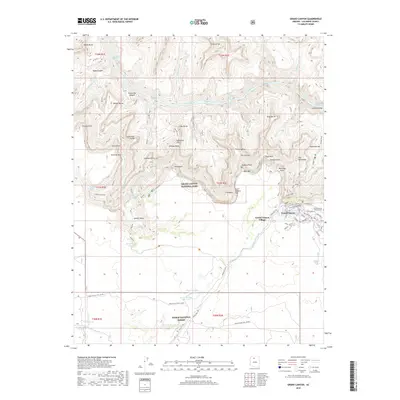 2018 Map of Grand Canyon, 2018 Print