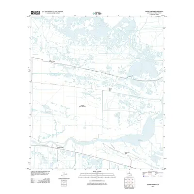 2012 Map of Grand Chenier, 2012 Print