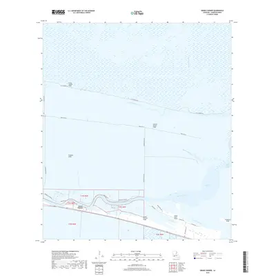 2018 Map of Grand Chenier, 2018 Print