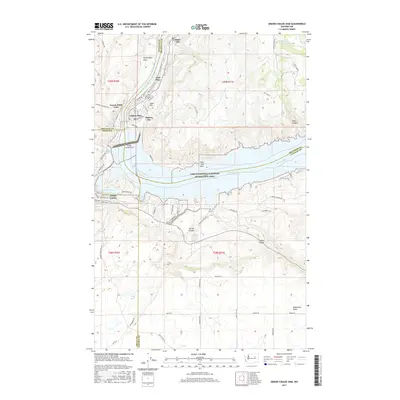 2017 Map of Grand Coulee Dam, 2017 Print