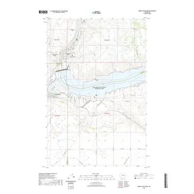 2020 Map of Grand Coulee Dam, 2020 Print