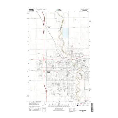 2014 Map of Grand Forks, 2014 Print