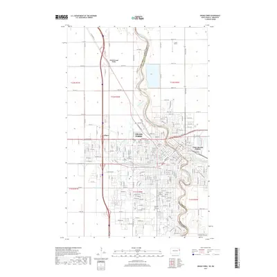 2017 Map of Grand Forks, 2017 Print