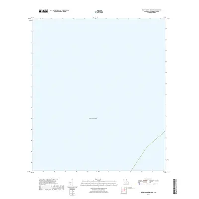 2018 Map of Grand Gosier Islands, 2018 Print