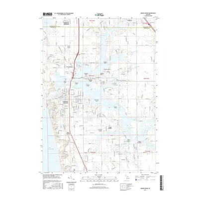 2017 Map of Grand Haven, 2017 Print