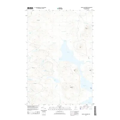 2014 Map of Grand Lake Seboeis, 2014 Print