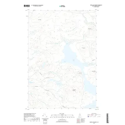 2018 Map of Grand Lake Seboeis, 2018 Print